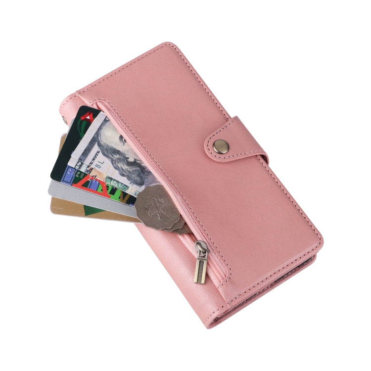 For Samsung Galaxy S20 Rivet Buckle 9 Cards Three Fold Leather Phone Case