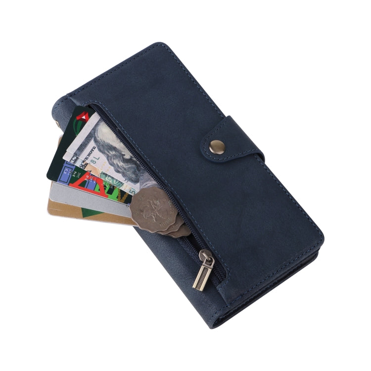 For Samsung Galaxy S20+ Rivet Buckle 9 Cards Three Fold Leather Phone Case