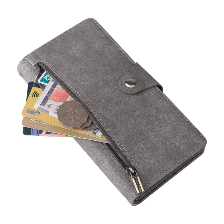 For Samsung Galaxy S21 Ultra 5G Rivet Buckle 9 Cards Three Fold Leather Phone Case