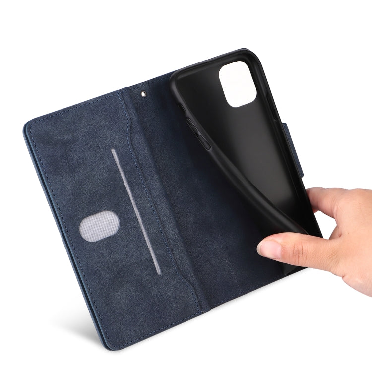 For Samsung Galaxy A22 5G Rivet Buckle 9 Cards Three Fold Leather Phone Case