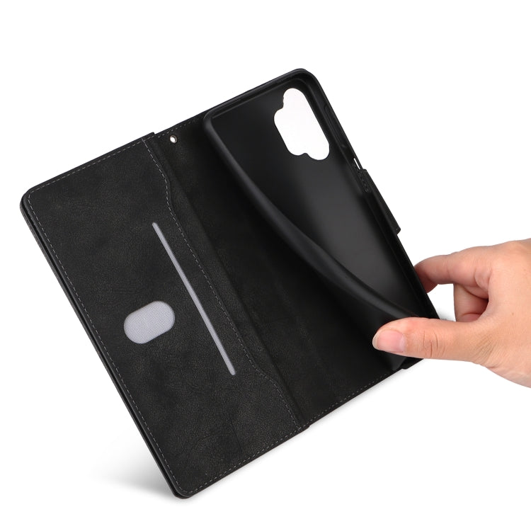For Samsung Galaxy A32 4G Rivet Buckle 9 Cards Three Fold Leather Phone Case