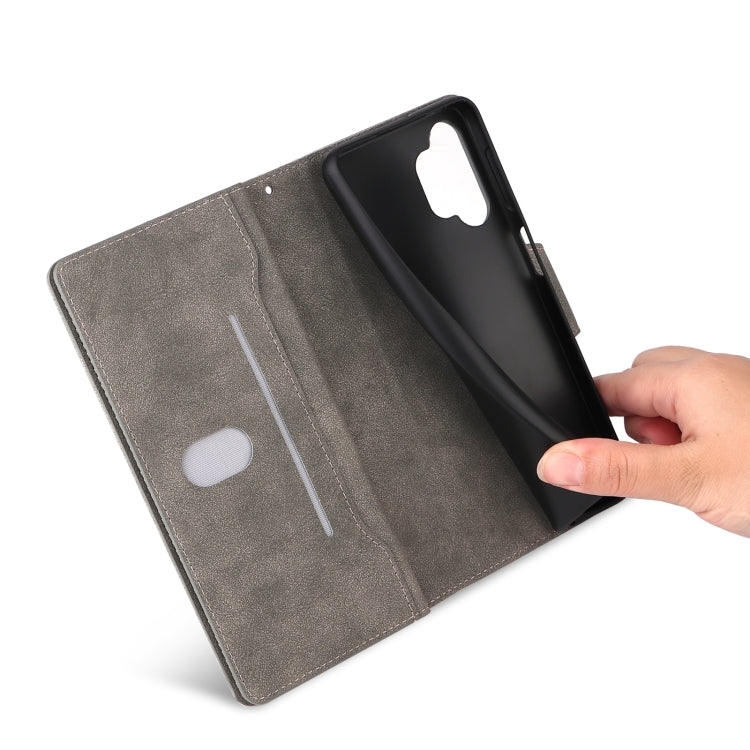 For Samsung Galaxy A32 4G Rivet Buckle 9 Cards Three Fold Leather Phone Case