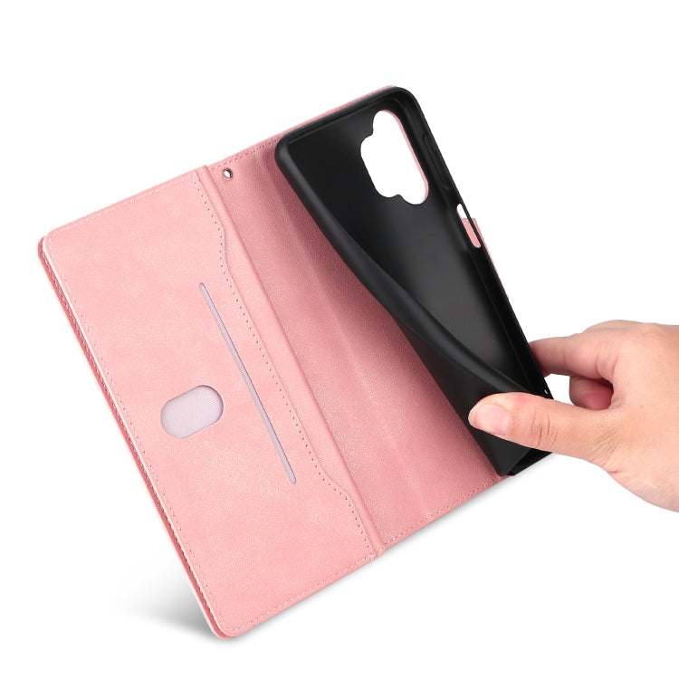 For Samsung Galaxy A32 5G Rivet Buckle 9 Cards Three Fold Leather Phone Case