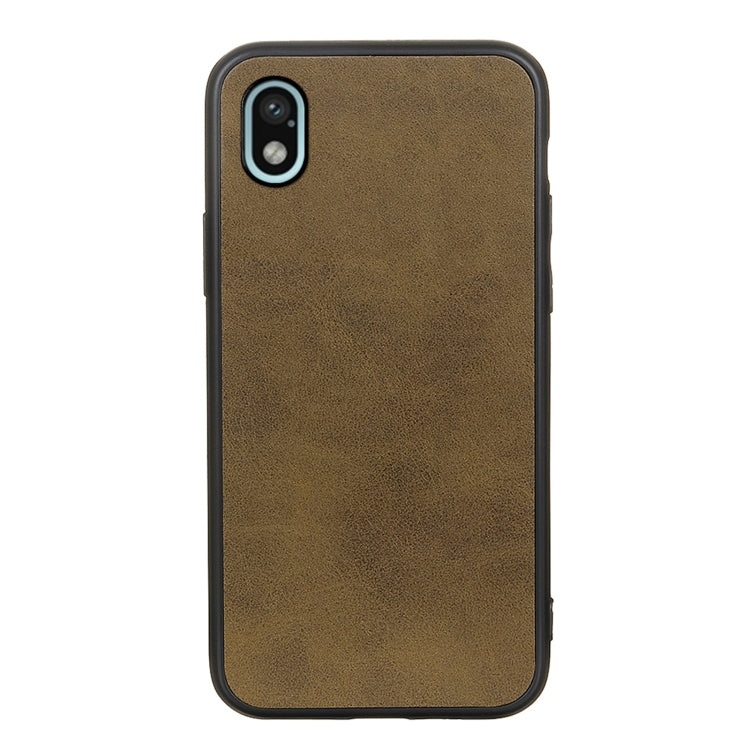 For Sony Xperia Ace III Two-color Cowhide Texture PU Shockproof Phone Case