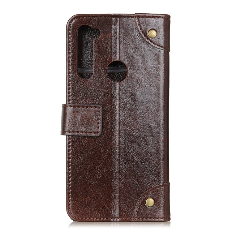 For Moto G8 Power Copper Buckle Nappa Texture Horizontal Flip Leather Case with Holder & Card Slots & Wallet