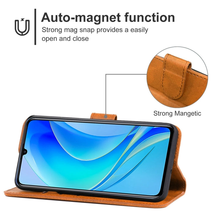 Leather Phone Case For Huawei nova Y70 Plus