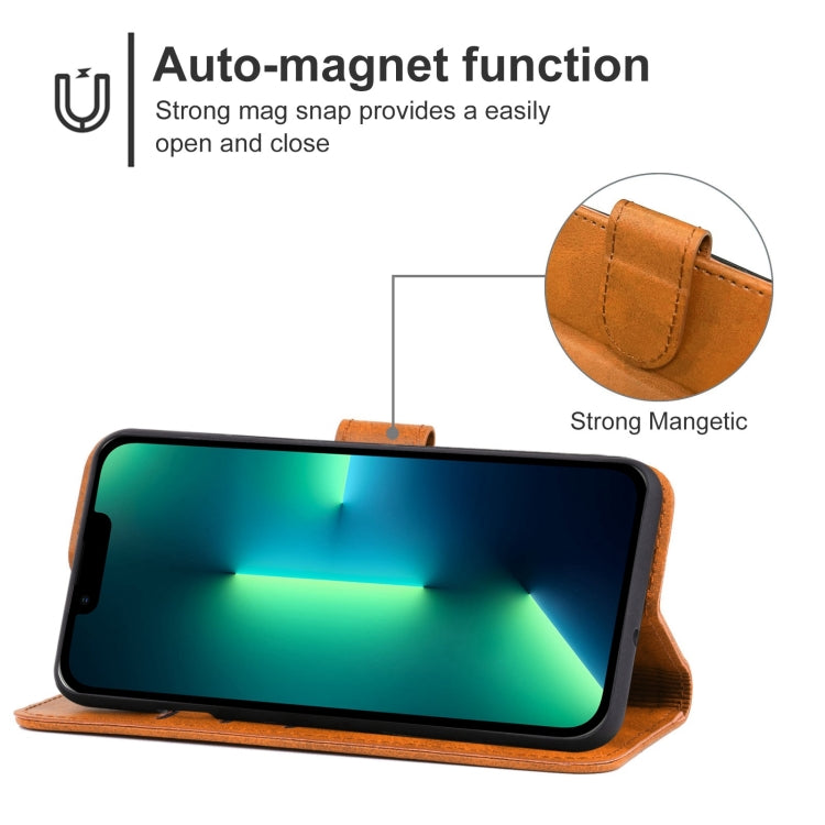 For iPhone 14 Plus Leather Phone Case