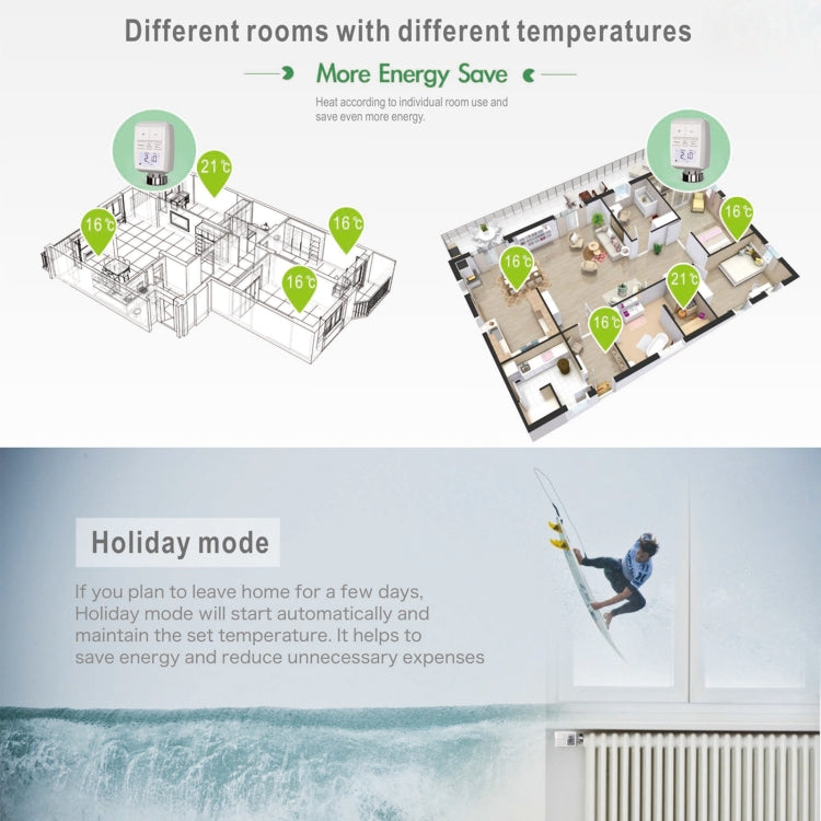 TV01-BT Bluetooth Version Smart Thermostat Radiator Valve