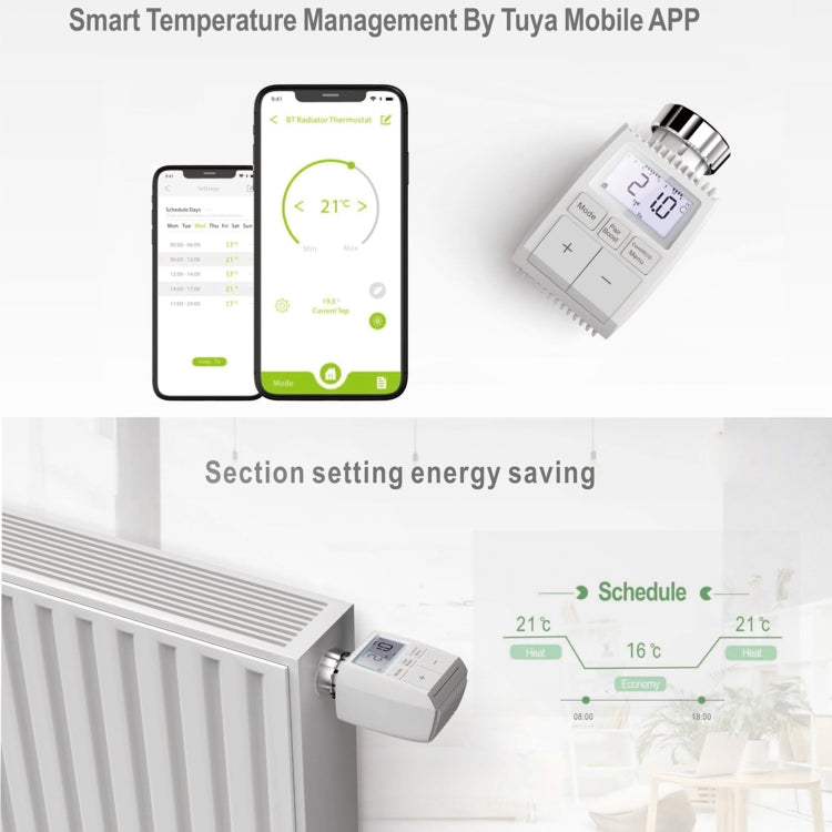 TV01-ZG Zigbee Version Smart Thermostat Radiator Valve