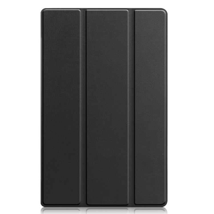 For Lenovo Tab M10 Plus 10.6 3rd Gen 2022 Custer Texture 3-Fold Holder Smart Leather Tablet Case