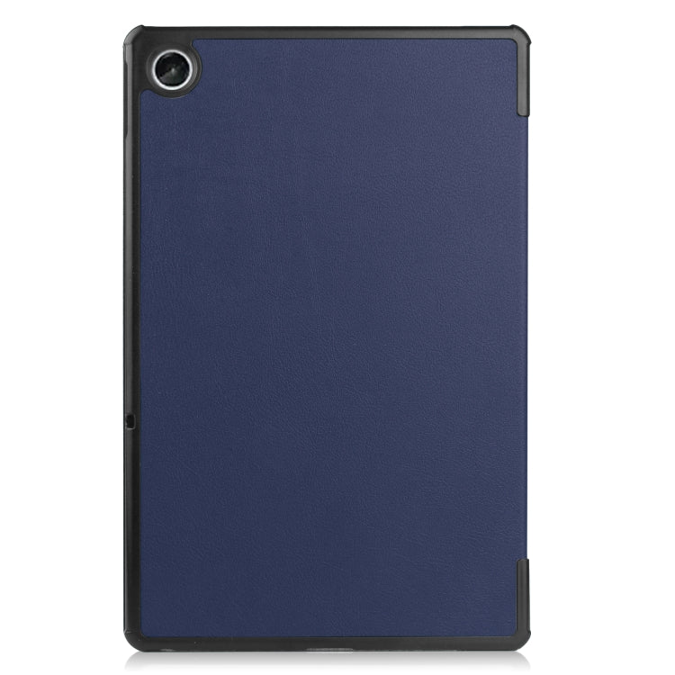 For Lenovo Tab M10 Plus 10.6 3rd Gen 2022 Custer Texture 3-Fold Holder Smart Leather Tablet Case