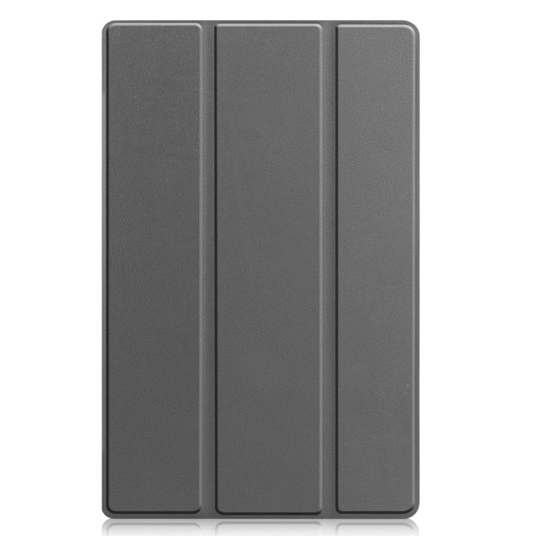 For Lenovo Tab M10 Plus 10.6 3rd Gen 2022 Custer Texture 3-Fold Holder Smart Leather Tablet Case
