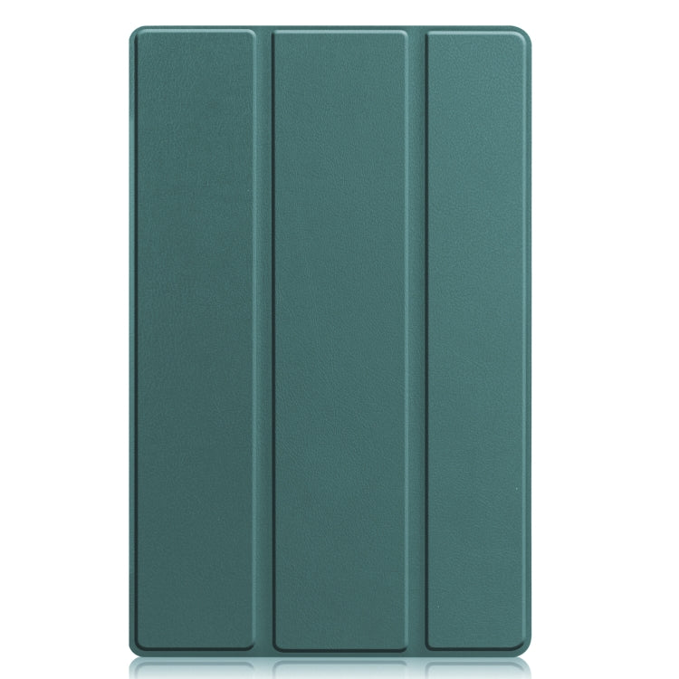 For Lenovo Tab M10 Plus 10.6 3rd Gen 2022 Custer Texture 3-Fold Holder Smart Leather Tablet Case