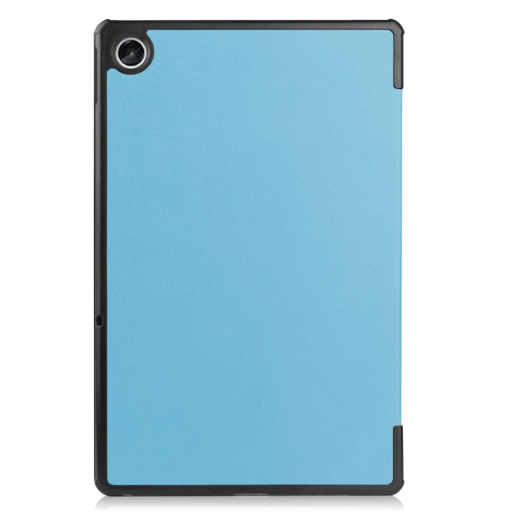 For Lenovo Tab M10 Plus 10.6 3rd Gen 2022 Custer Texture 3-Fold Holder Smart Leather Tablet Case