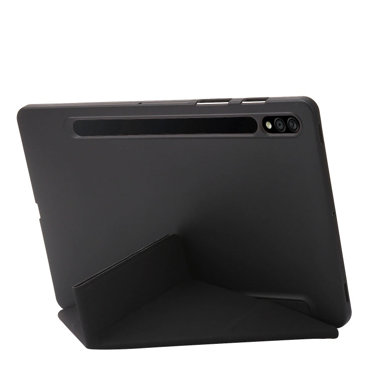 For Samsung Galaxy Tab S8 / S7 Deformation Silicone Leather Tablet Case