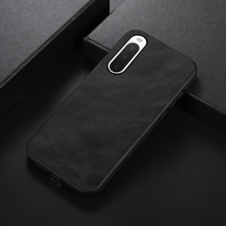 For Sony Xperia 10 IV Cowhide Texture PU Phone Case