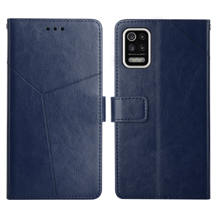 For LG K42 Y Stitching Horizontal Flip Leather Phone Case
