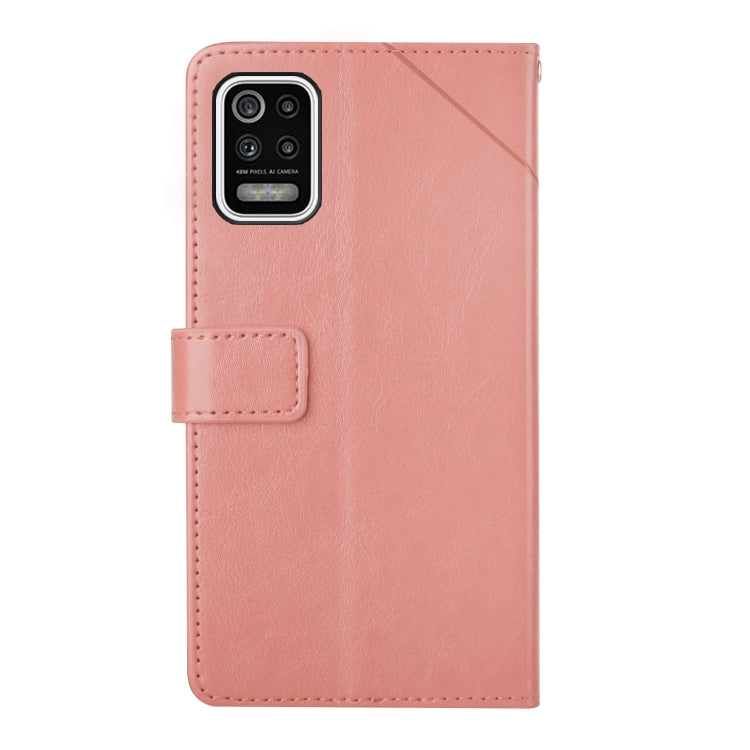 For LG K42 Y Stitching Horizontal Flip Leather Phone Case