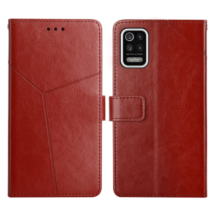 For LG K52 / K62 Y Stitching Horizontal Flip Leather Phone Case