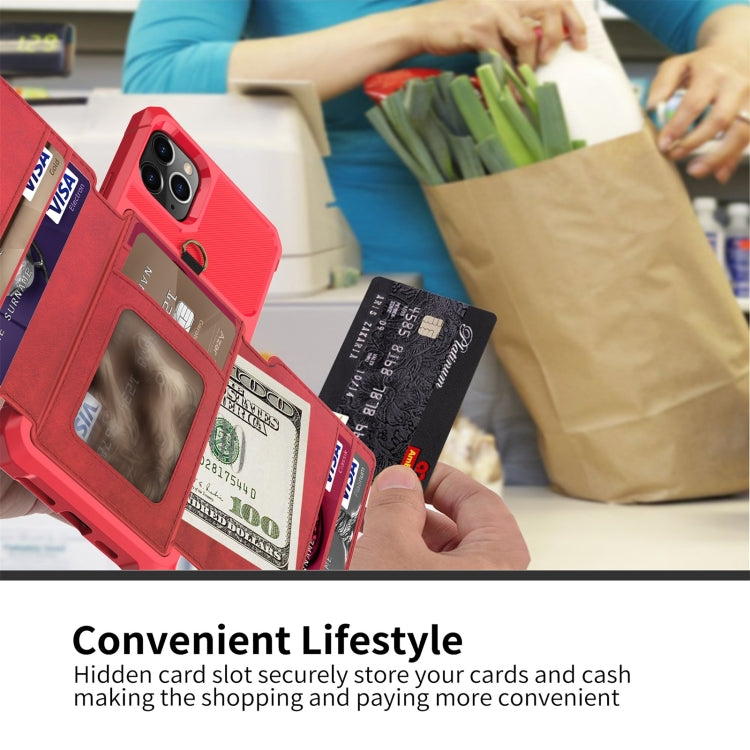 For iPhone 11 10-Card Wallet Bag PU Back Phone Case
