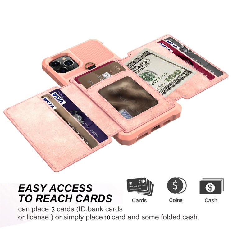 For iPhone 11 10-Card Wallet Bag PU Back Phone Case