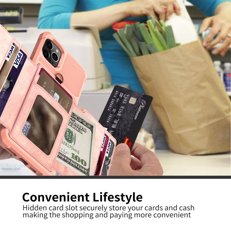 For iPhone 11 10-Card Wallet Bag PU Back Phone Case