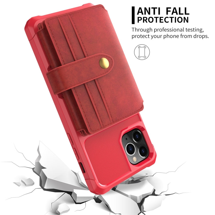 For iPhone 11 Pro 10-Card Wallet Bag PU Back Phone Case