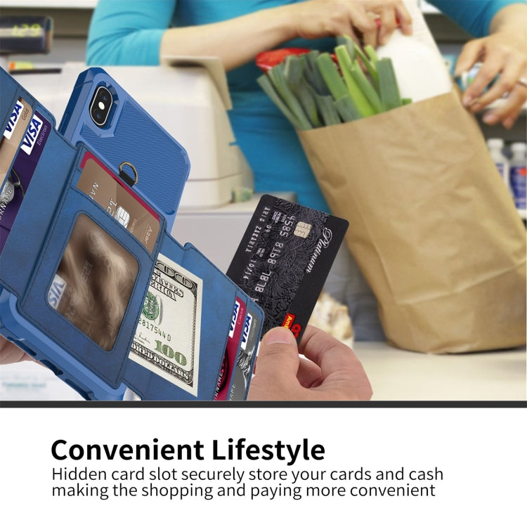 For iPhone X / XS 10-Card Wallet Bag PU Back Phone Case