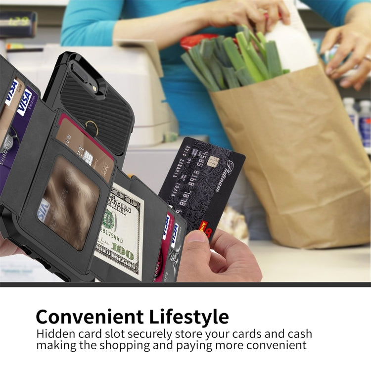 For iPhone SE 2022 / SE 2020 / 8 / 7 / 6 10-Card Wallet Bag PU Back Phone Case