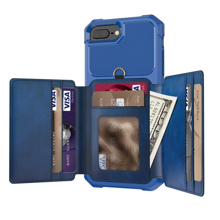 For iPhone SE 2022 / SE 2020 / 8 / 7 / 6 10-Card Wallet Bag PU Back Phone Case