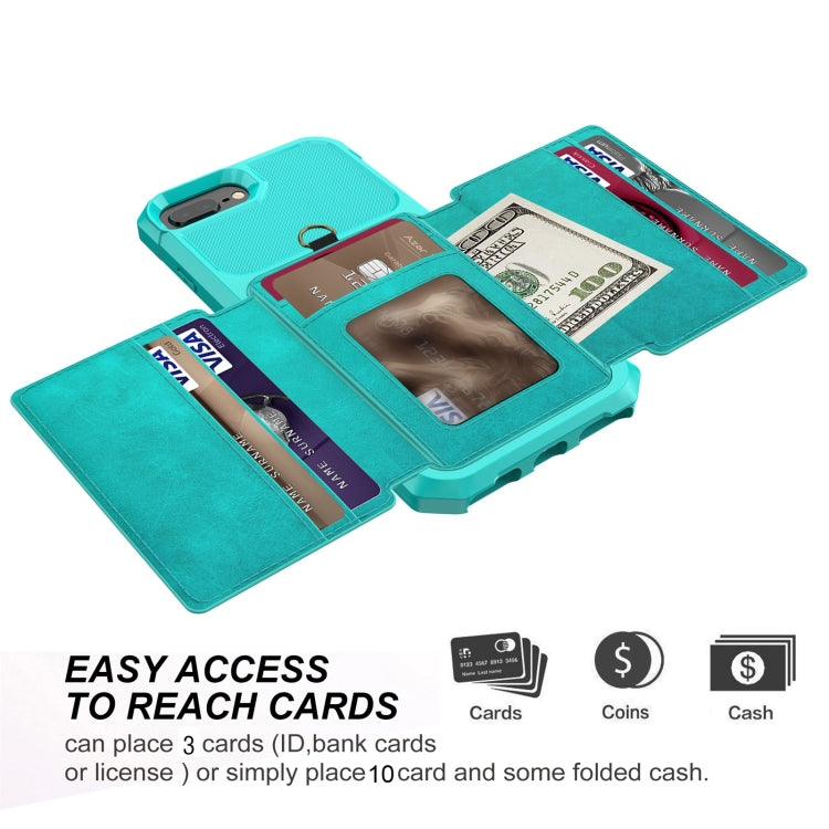 For iPhone SE 2022 / SE 2020 / 8 / 7 / 6 10-Card Wallet Bag PU Back Phone Case