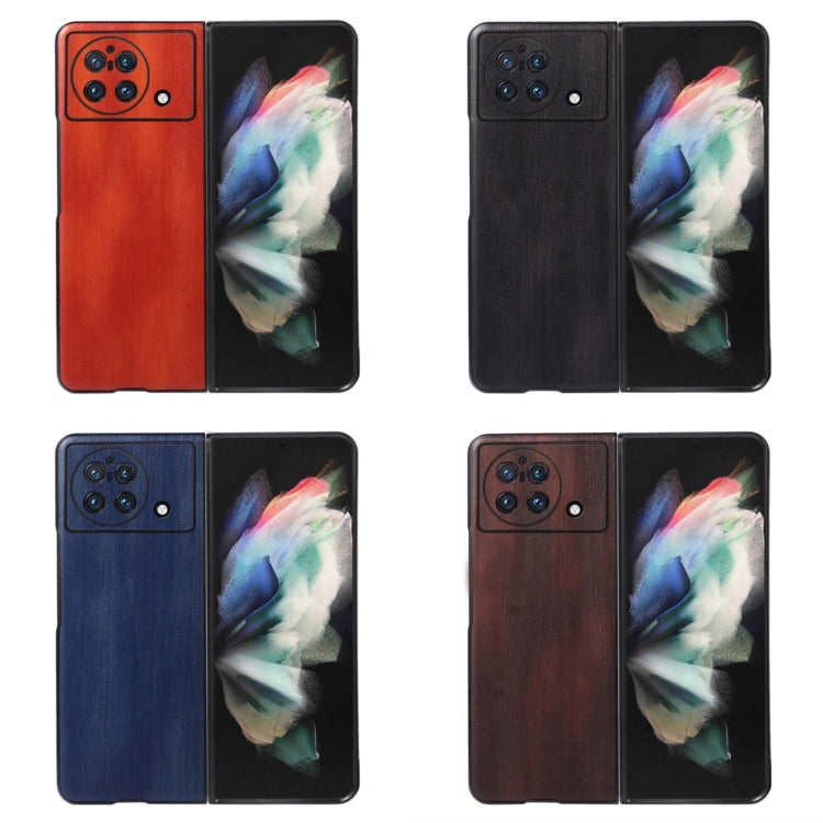 For vivo X Fold Precise Hole Yellow Cow Texture PU Phone Case