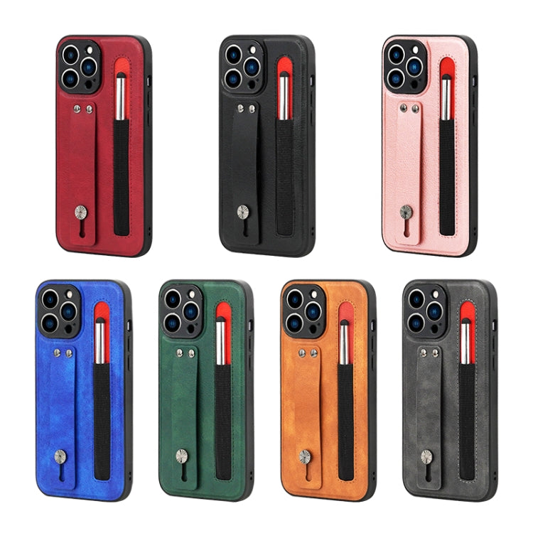 For iPhone 13 Pro Max Sliding Invisible Holder Phone Case with Touch Screen Pen