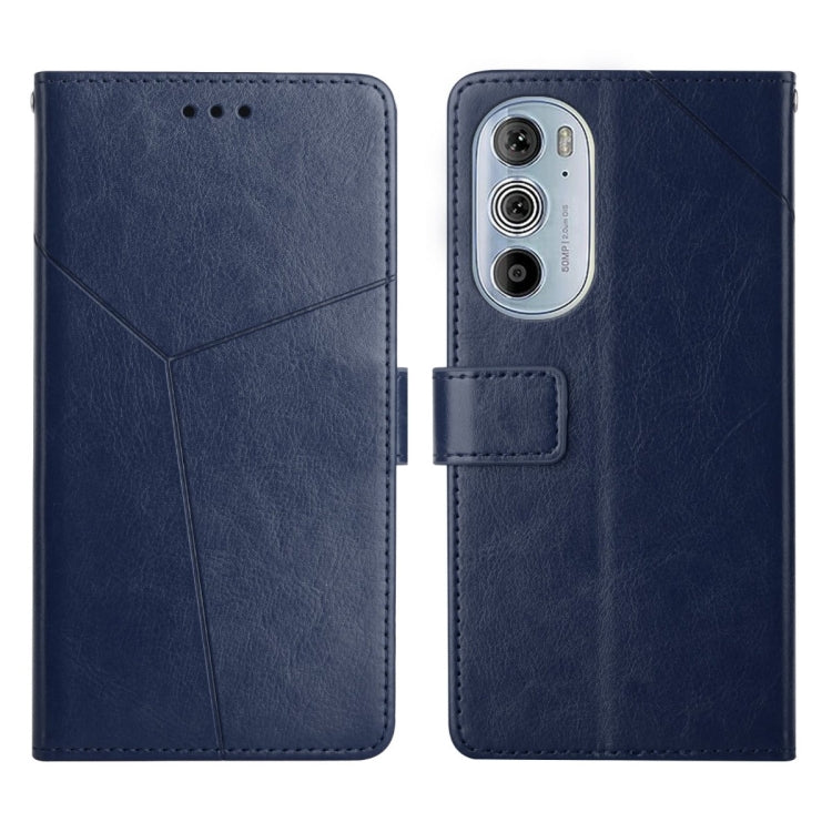 For Motorola Edge 30 Pro Y Stitching Horizontal Flip Leather Phone Case