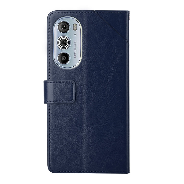 For Motorola Edge 30 Pro Y Stitching Horizontal Flip Leather Phone Case