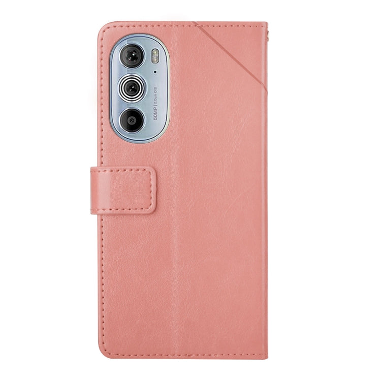For Motorola Edge 30 Pro Y Stitching Horizontal Flip Leather Phone Case