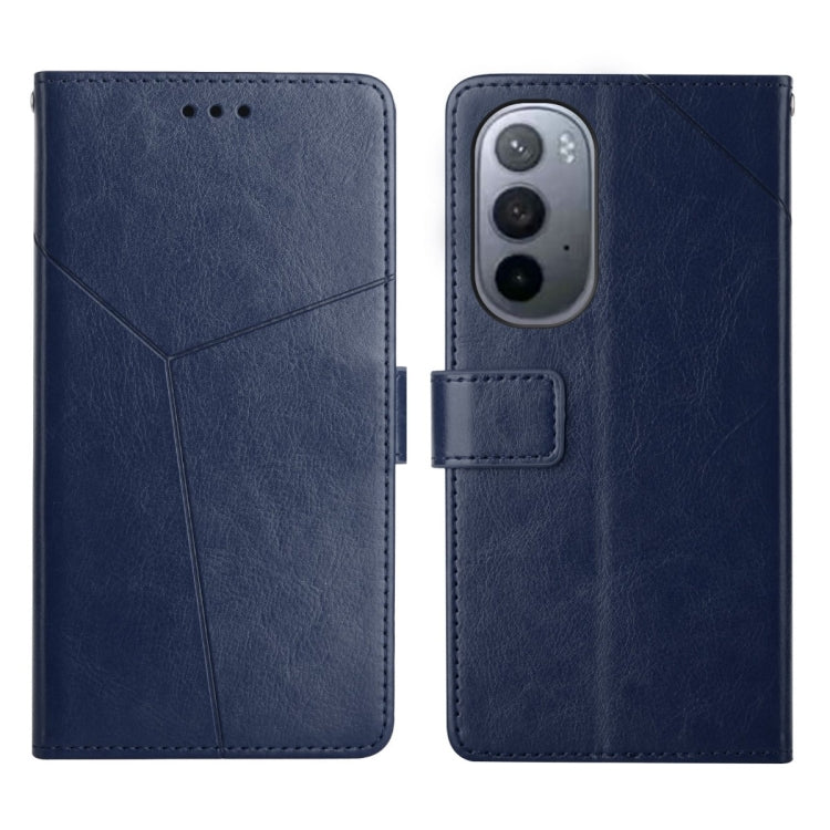 For Motorola Moto Edge X30 Y Stitching Horizontal Flip Leather Phone Case
