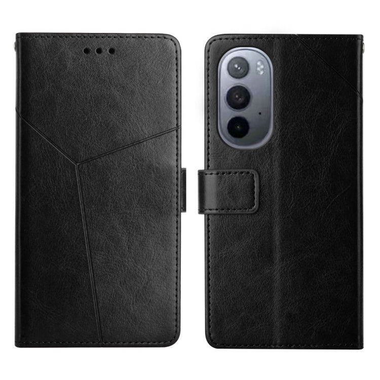 For Motorola Moto Edge X30 Y Stitching Horizontal Flip Leather Phone Case