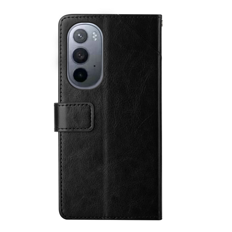 For Motorola Moto Edge X30 Y Stitching Horizontal Flip Leather Phone Case