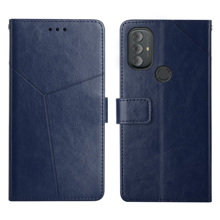 For Motorola Moto G Power 2022 Y Stitching Horizontal Flip Leather Phone Case