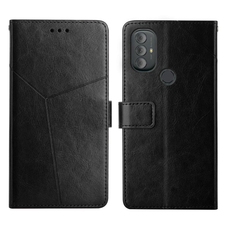 For Motorola Moto G Power 2022 Y Stitching Horizontal Flip Leather Phone Case