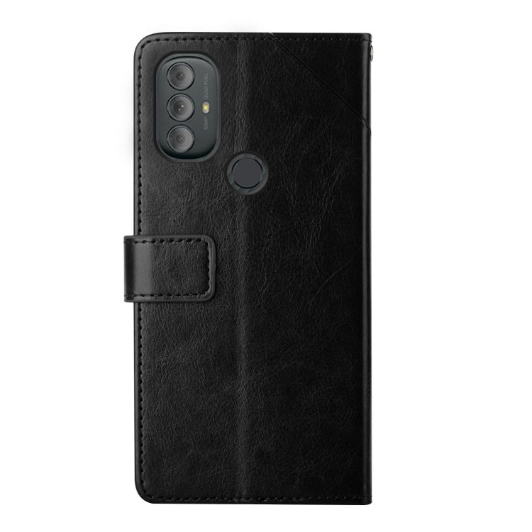 For Motorola Moto G Power 2022 Y Stitching Horizontal Flip Leather Phone Case