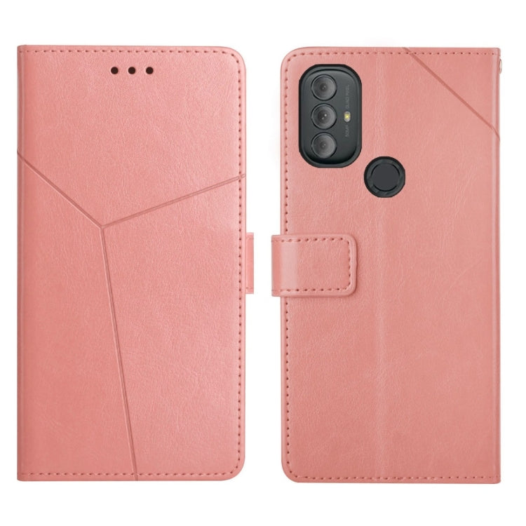 For Motorola Moto G Power 2022 Y Stitching Horizontal Flip Leather Phone Case
