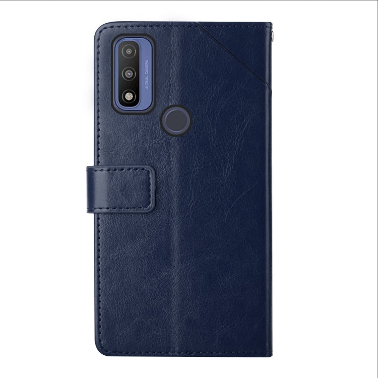 For Motorola Moto G Pure 2021 Y Stitching Horizontal Flip Leather Phone Case