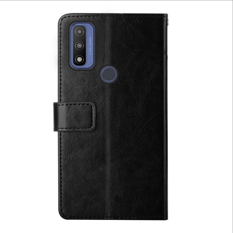 For Motorola Moto G Pure 2021 Y Stitching Horizontal Flip Leather Phone Case