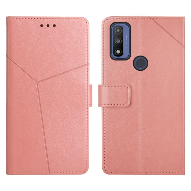 For Motorola Moto G Pure 2021 Y Stitching Horizontal Flip Leather Phone Case