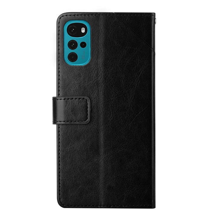 For Motorola Moto G22 Y Stitching Horizontal Flip Leather Phone Case