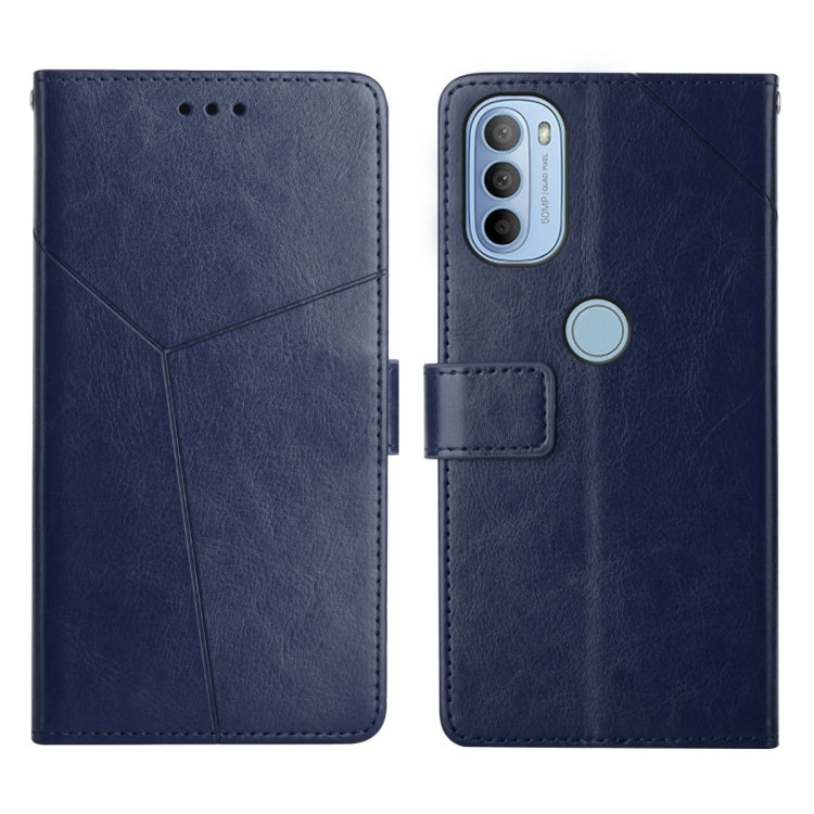 For Motorola Moto G31 / G41 Y Stitching Horizontal Flip Leather Phone Case