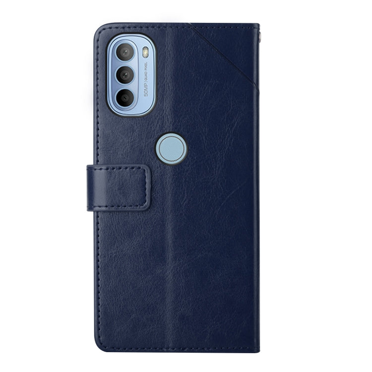 For Motorola Moto G31 / G41 Y Stitching Horizontal Flip Leather Phone Case