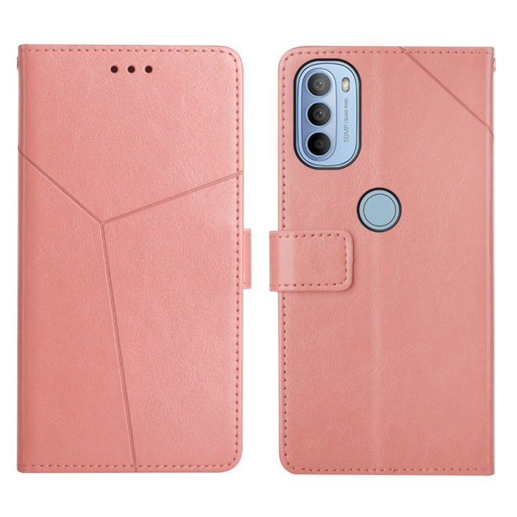 For Motorola Moto G31 / G41 Y Stitching Horizontal Flip Leather Phone Case